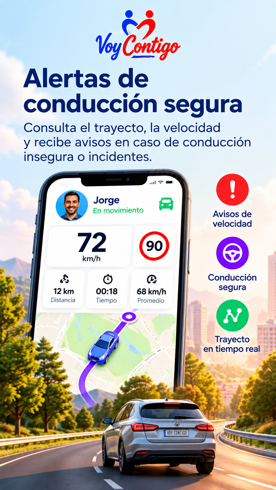 Seguridad familiar de Voy Contigo