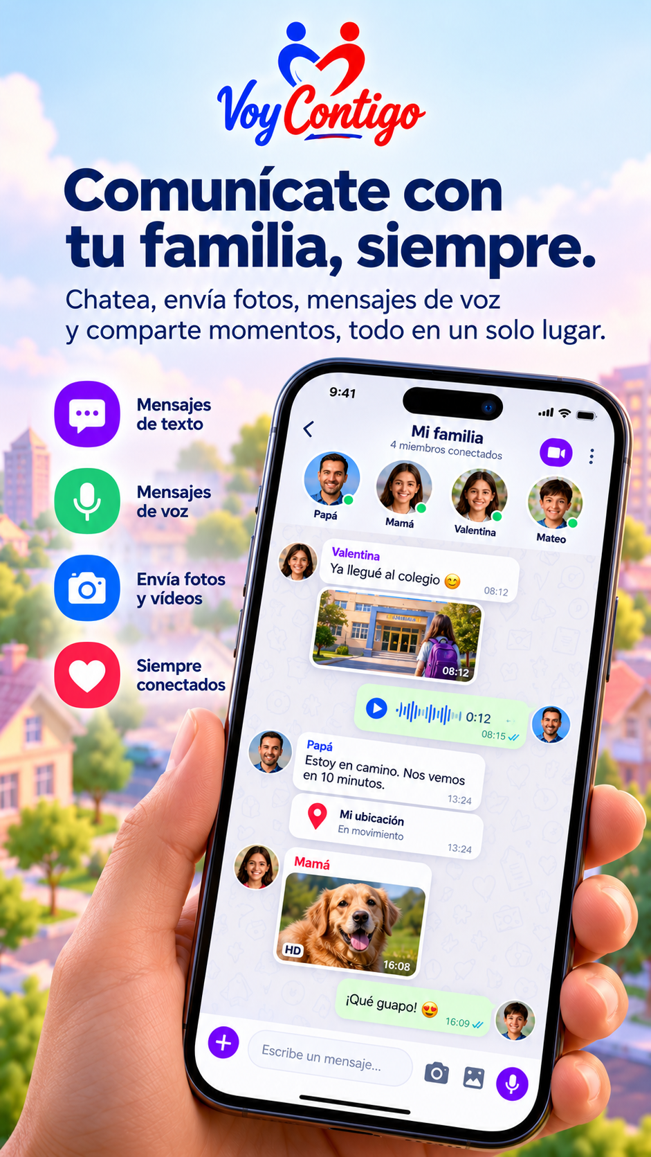Comunicación familiar de Voy Contigo