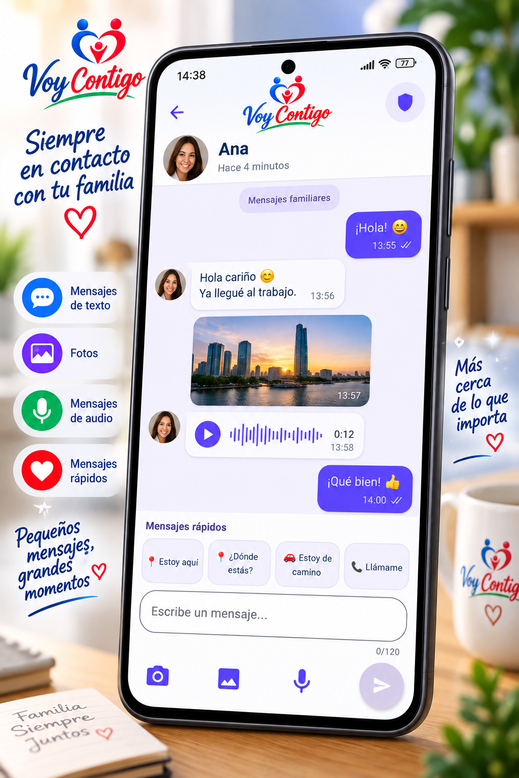 Chat familiar de Voy Contigo